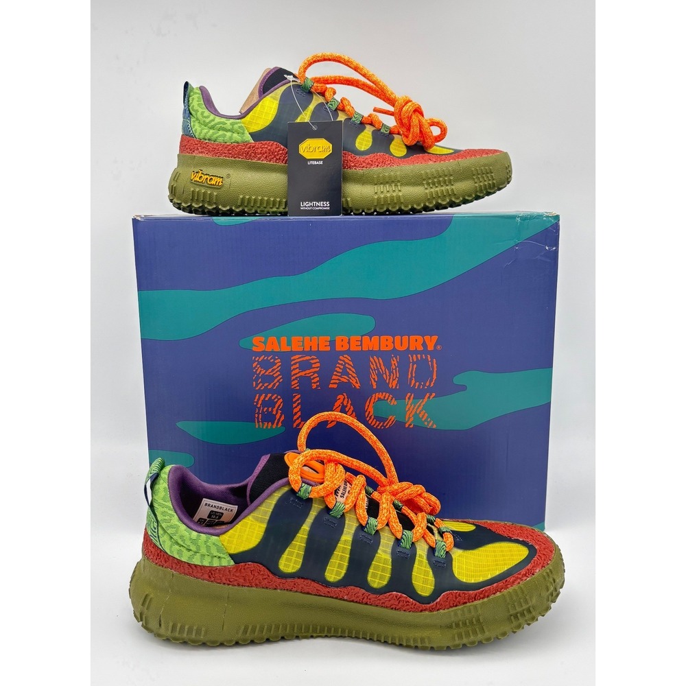 Salehe Bembury x Brandblack Capo Sneakers TNNV Yellow Green M856BB Mens 10.5
